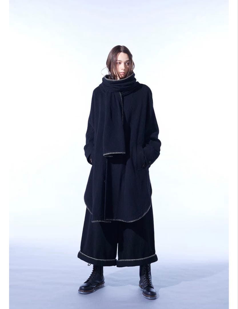 ジャケット・アウター MOSSA STOLE COLLAR BIGSILHOUETTE COAT