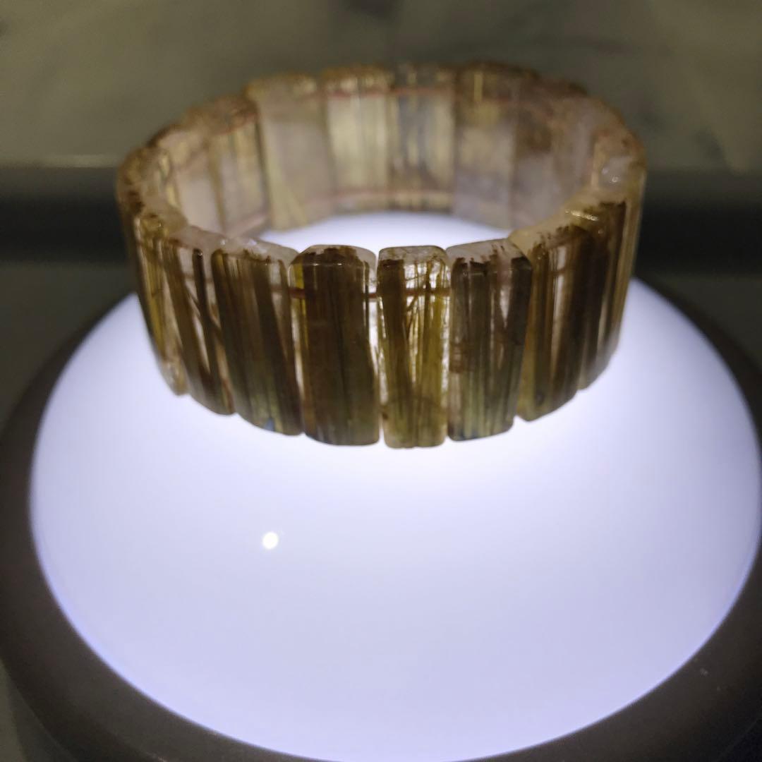 ⑦ルチルクォーツバングル(26mm級)