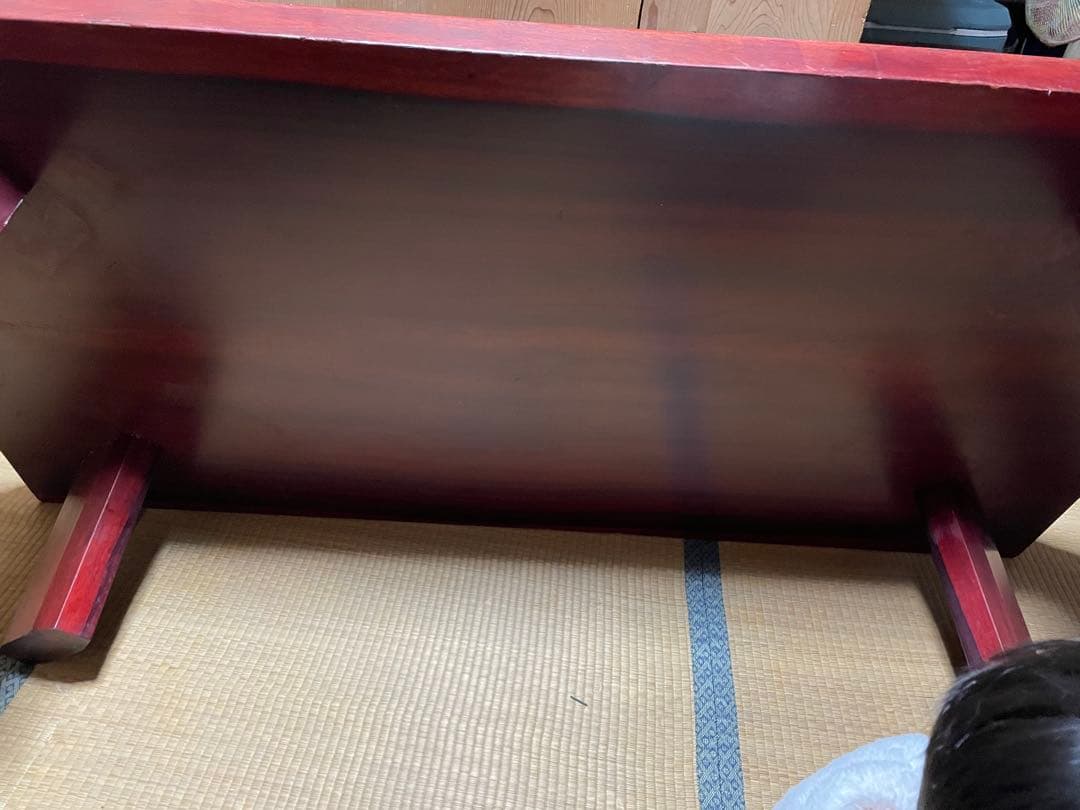 値下げ花梨【かりん】一枚板ローテーブル