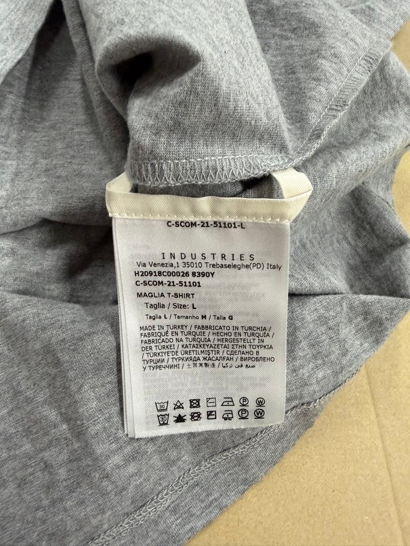 MONCLER グレー Tシャツ クルーネック