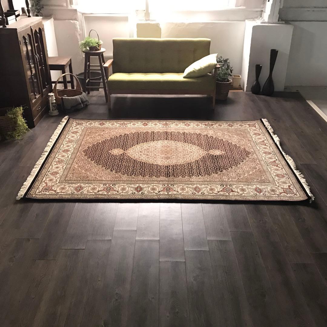 マヒ柄 希少品 ペルシャ絨毯柄 ラグ ラグマット 絨毯 153x222cm