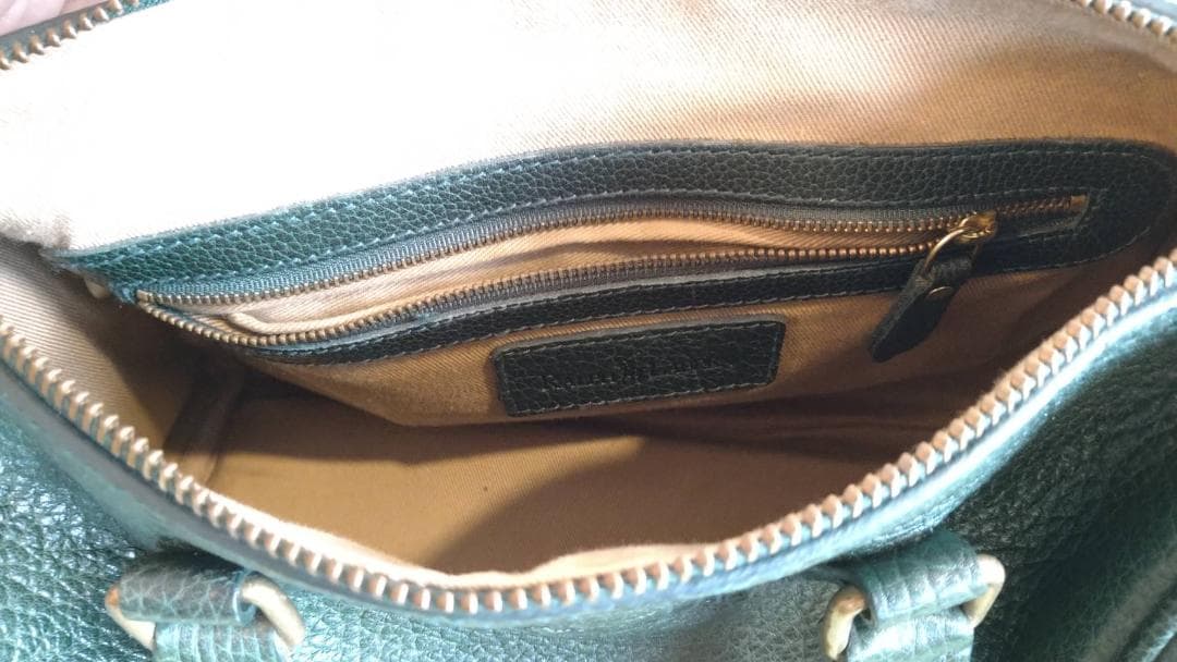 未使用 Ralph Lauren ラルフローレン ミニボストンバッグ グリーン