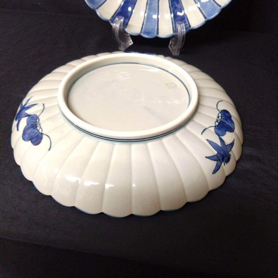未使用保管品　波佐見焼　林九郎窯　大皿2枚　お祝い