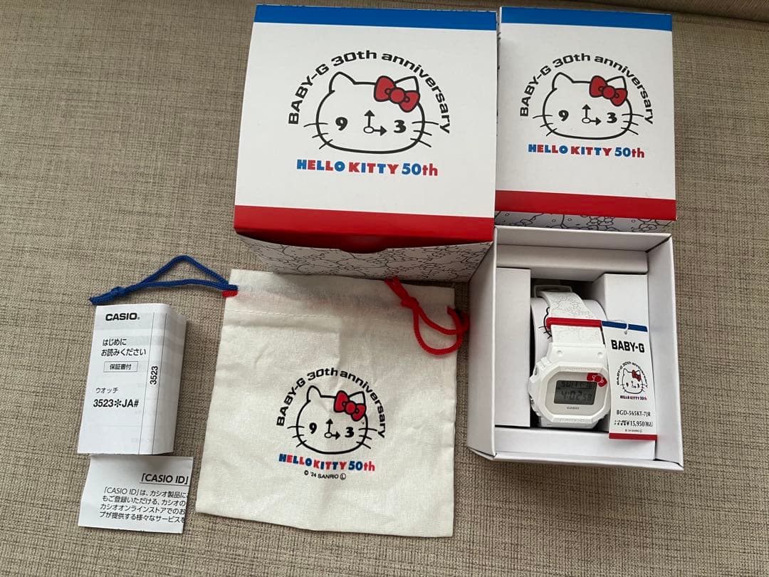 【完売品】BABY-G Hello Kitty コラボモデル　Gショック　キティ