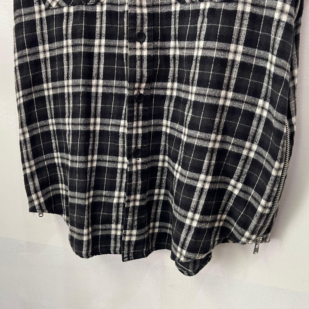 FEAR OF GOD 3rd カットオフ 半袖チェックシャツ サイズL
