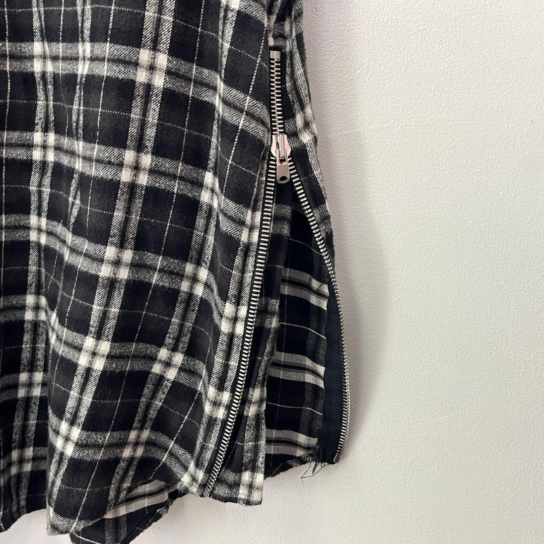 FEAR OF GOD 3rd カットオフ 半袖チェックシャツ サイズL