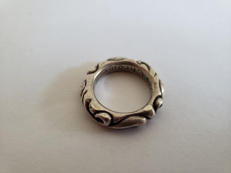 CHROME HEARTS／スクロールバンドリング／SV925／10～11号
