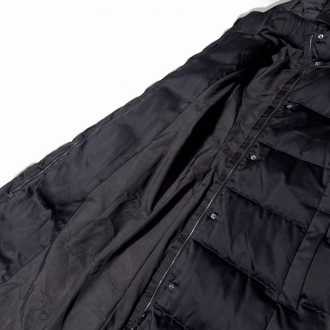 極美品✨️￥10万　マッキントッシュロンドン　ポリエステルシルク ダウンコート　黒