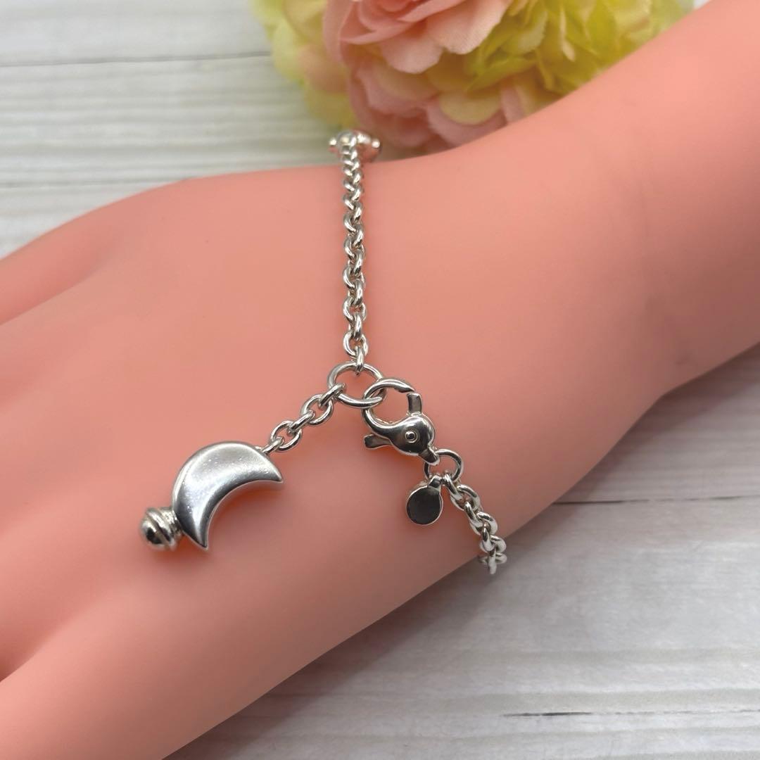 【鑑定済】【希少・廃盤】ティファニー　クレセントムーン　ブレスレット　925 袋