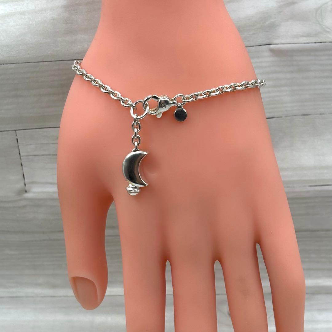 【鑑定済】【希少・廃盤】ティファニー　クレセントムーン　ブレスレット　925 袋