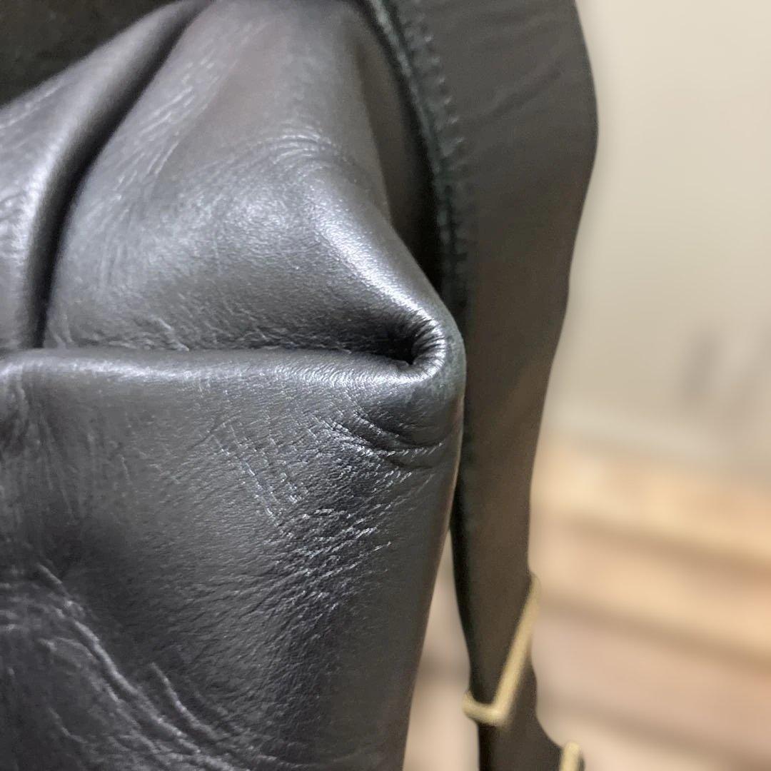 Uni&co. メッセンジャーバッグS LS オールレザー　ブラック　美品