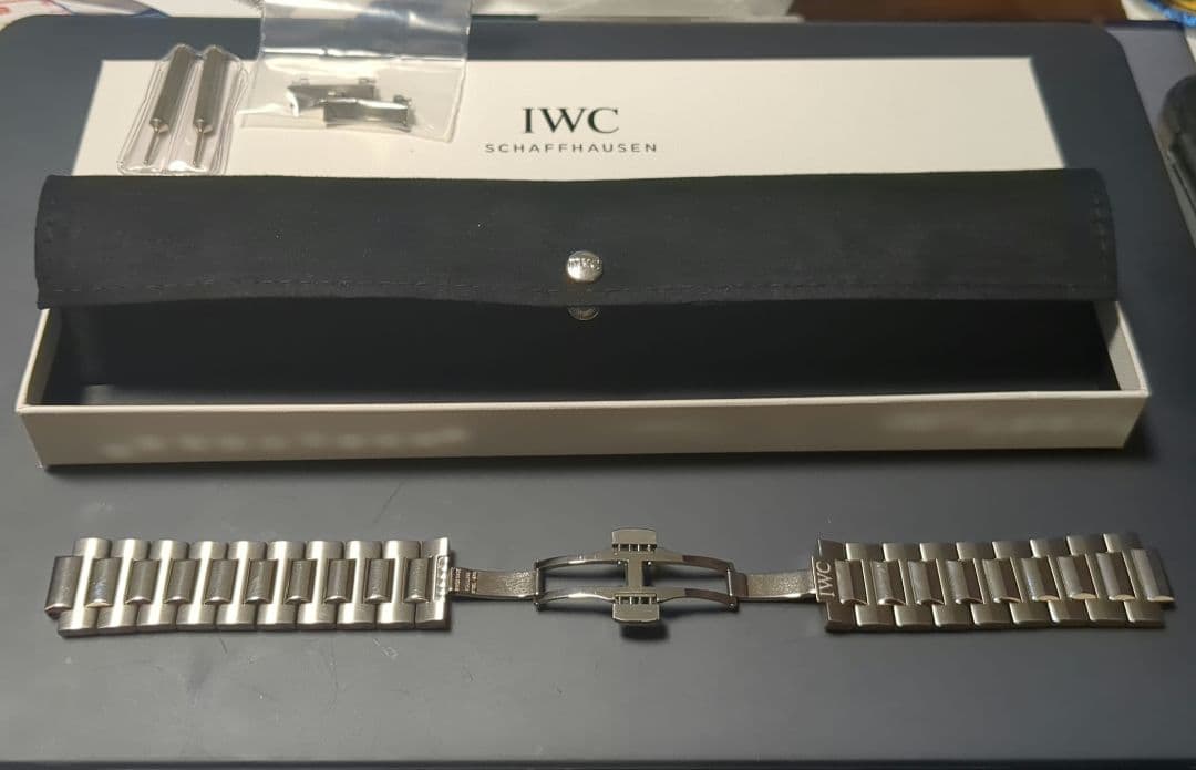 IWCポルトギーゼクロノグラフ純正 ステンレススチール 金属ベルト