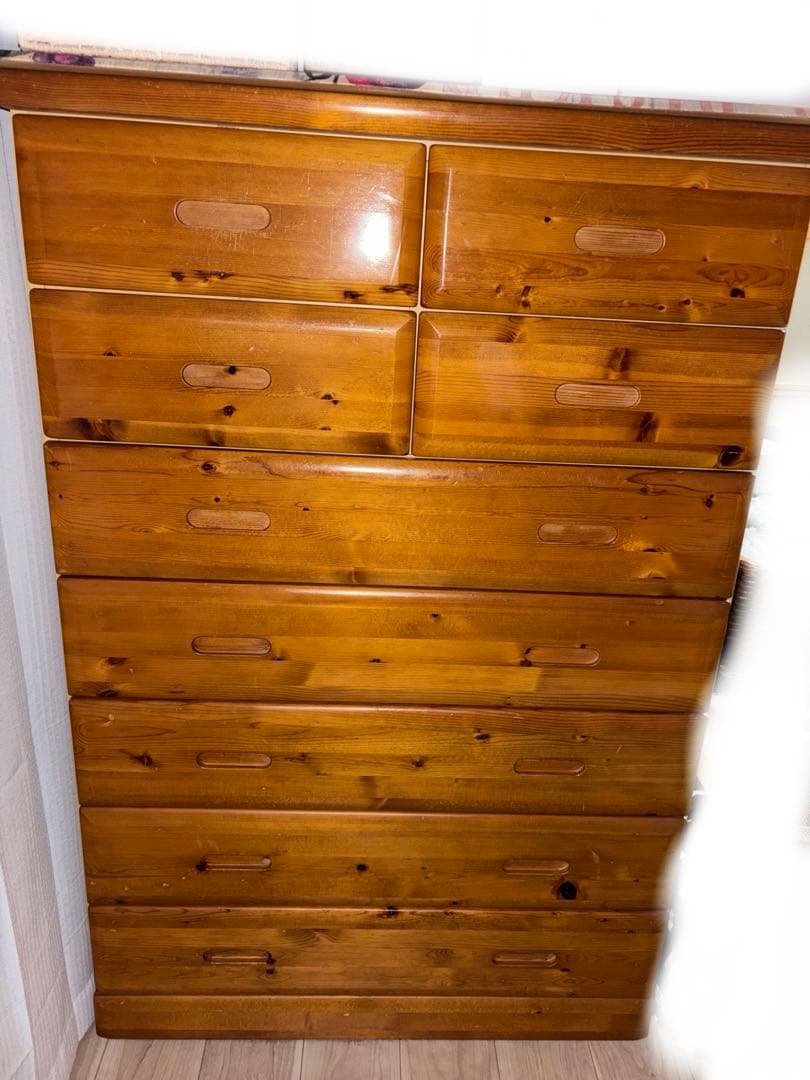 木製7段引き出しチェスト