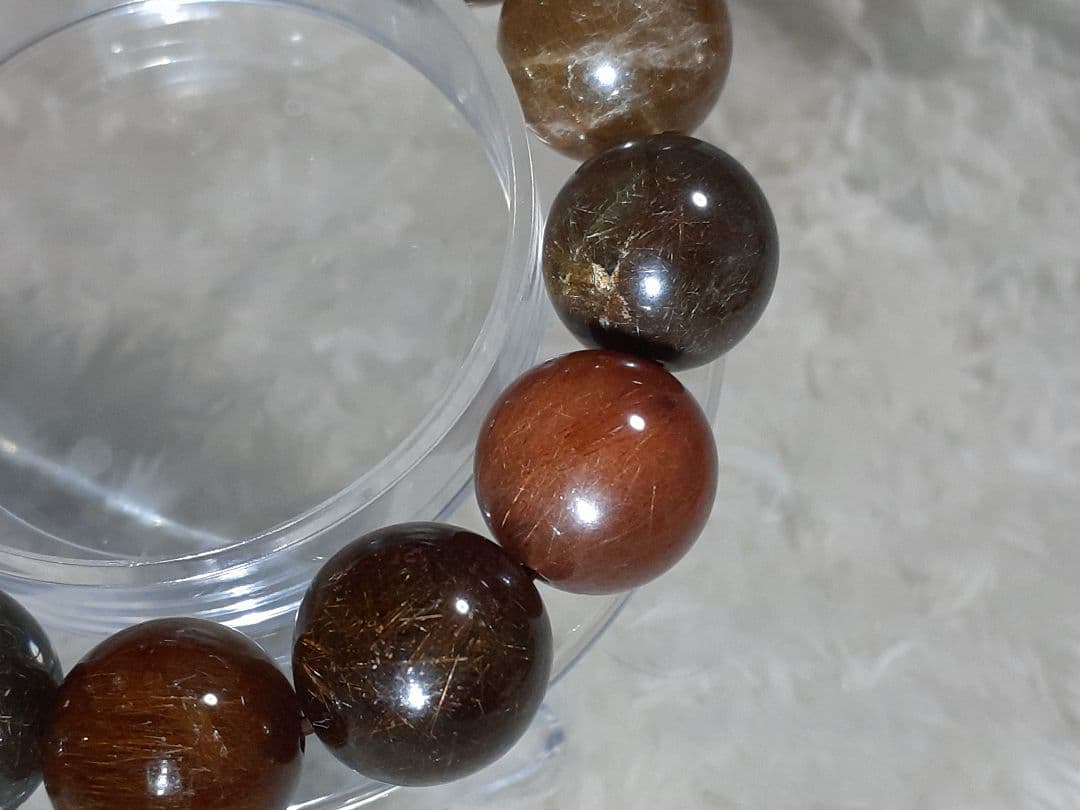 【1点もの】ミックス　ルチルクォーツ 　ブレスレット