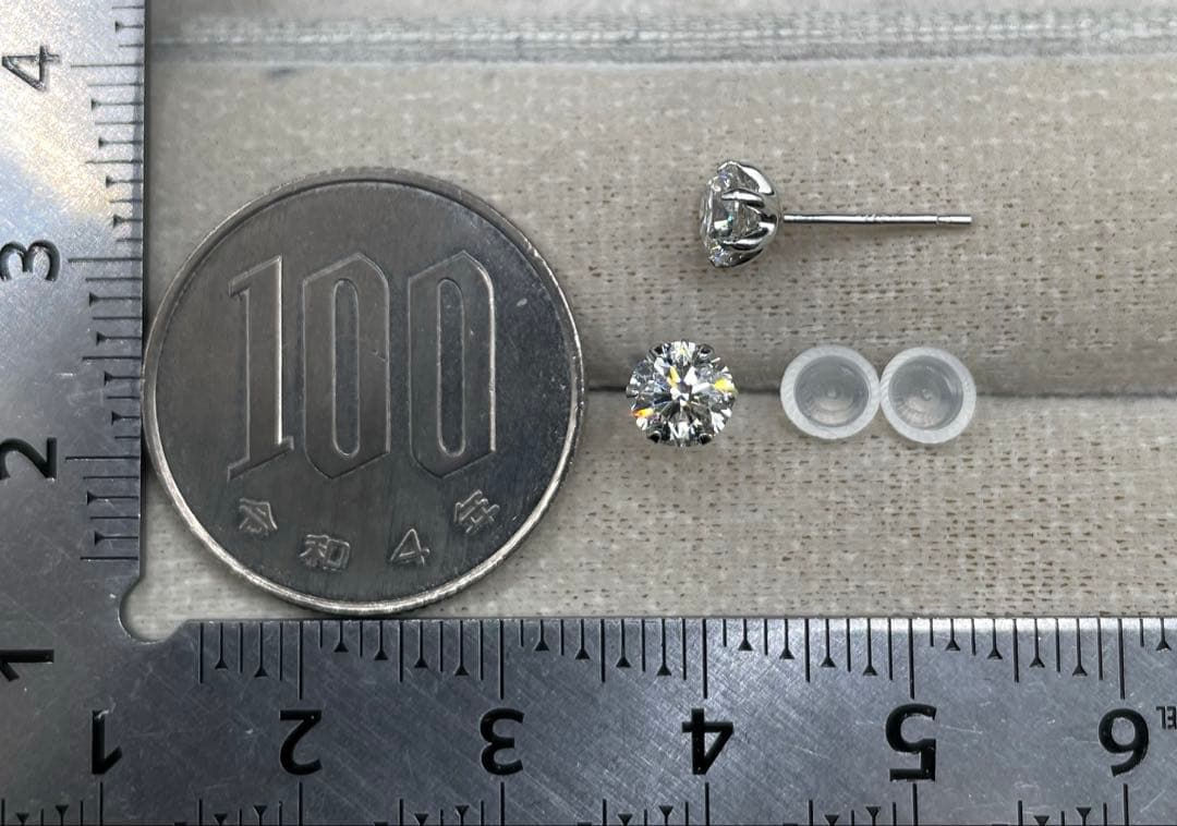 専用JA162★高級 大粒ダイヤモンド1.039ct プラチナ ピアス ソ2枚付