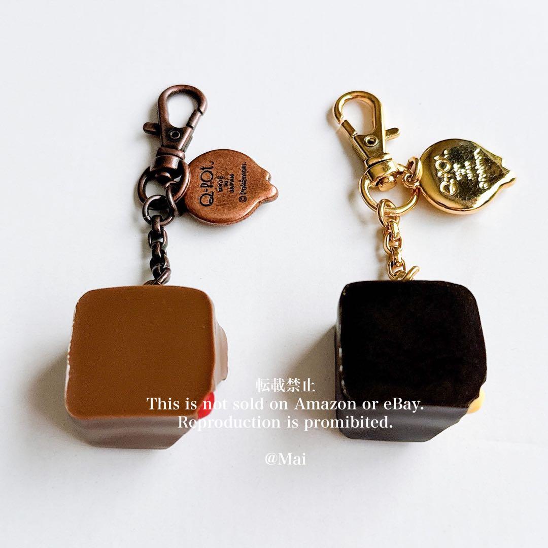 新品 Q-pot. ポケモン ピカチュウ イーブイ チョコレート バッグチャーム