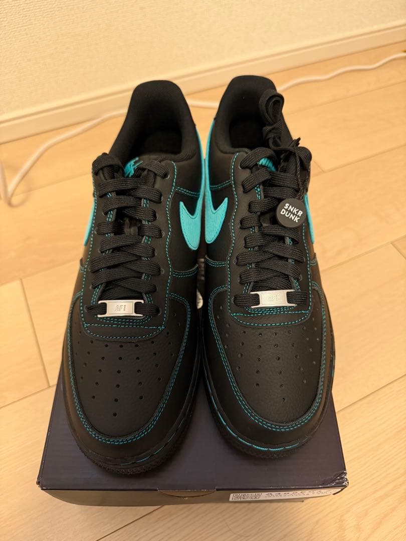 靴 Nike Air Force 1 Low Black Tiffany 26cm