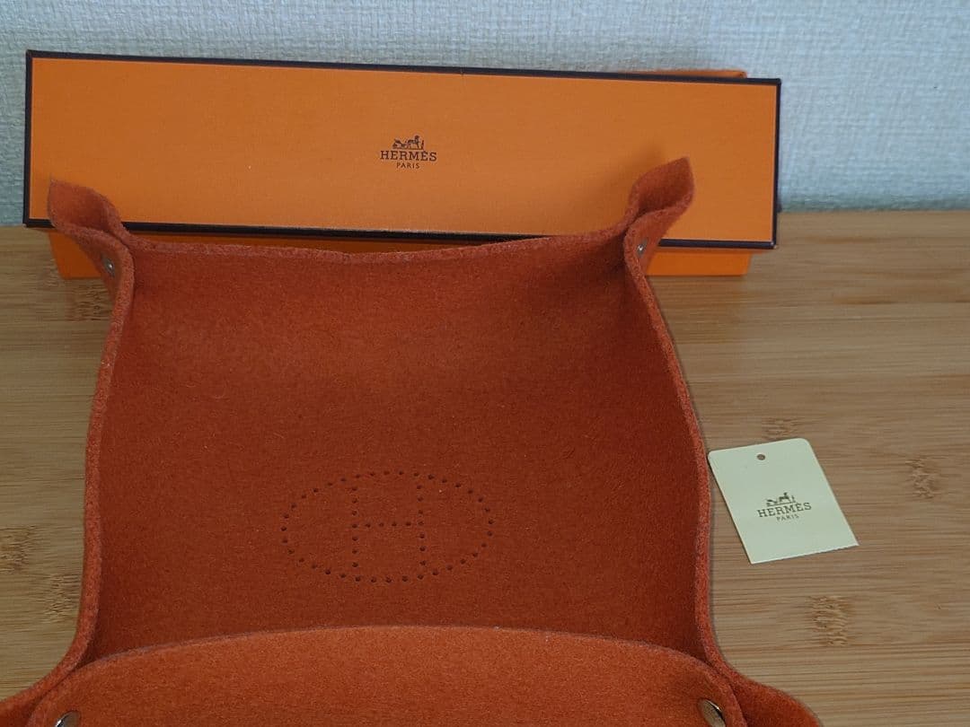 HERMES インテリアトレイ オレンジ　訳あり