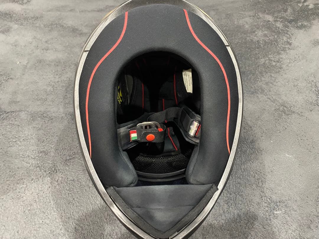 AGV フルフェイスヘルメット (ブラック/クリヤー/ブルーシールド)