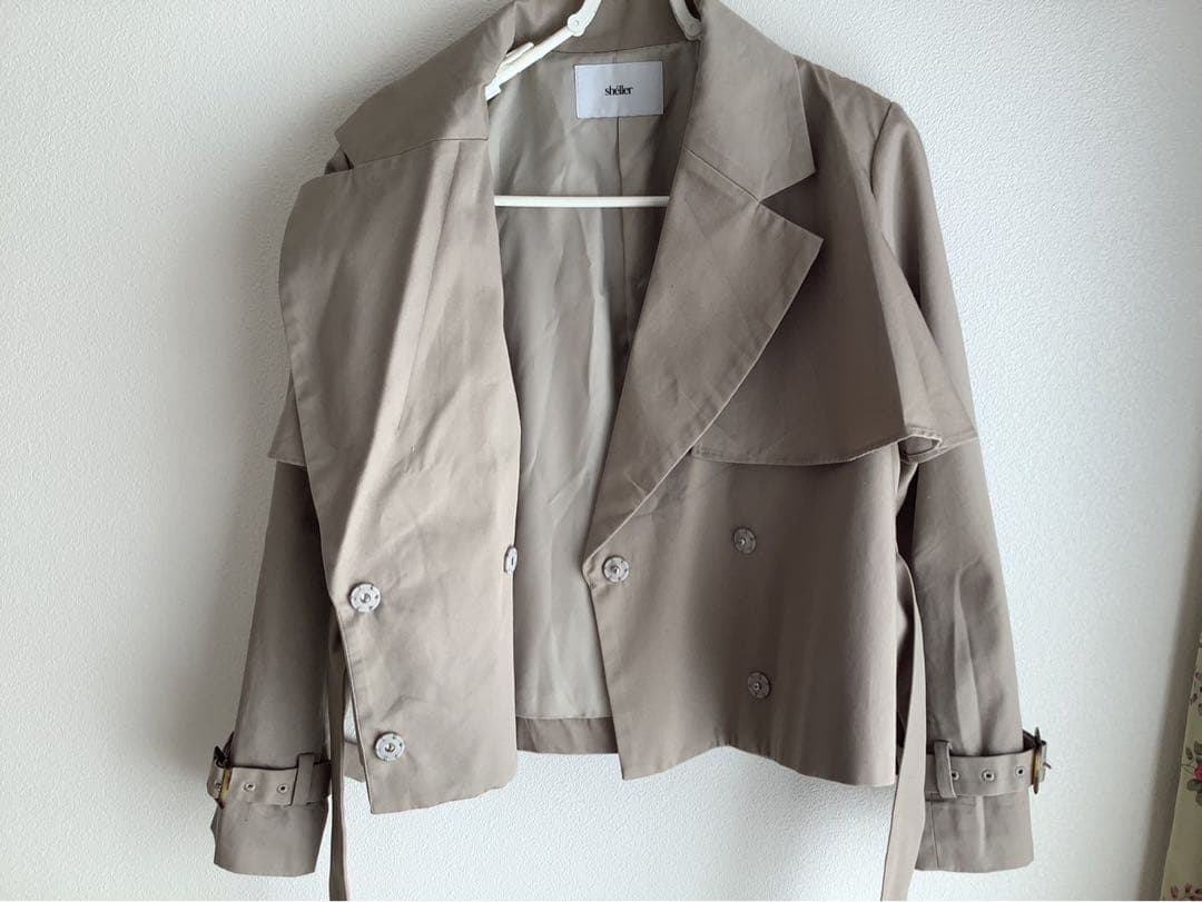 sheller シェリエ　3wayチュールトレンチコート ロング ワンピース