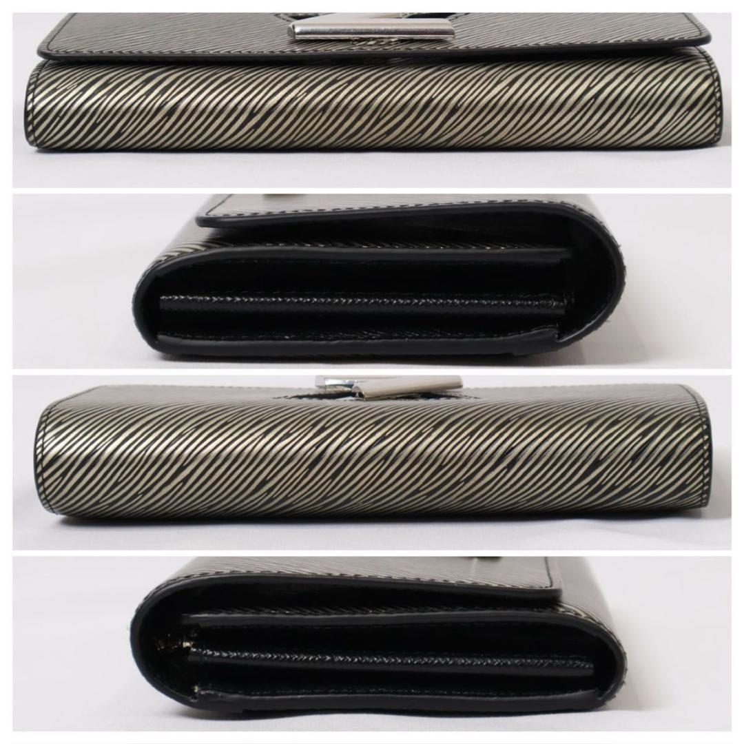 【超極美品】ルイヴィトン　ポルトフォイユツイスト　長財布　プラティーヌ