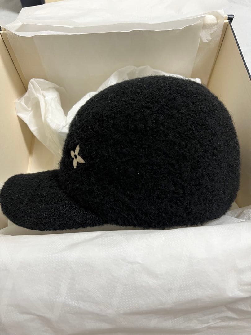 Louis Vuitton 黒 キャップ ウールグラム