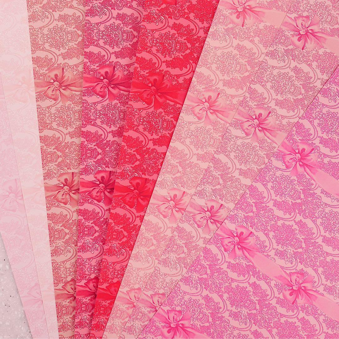 人気作再販♡A4デザインペーパー　70枚♡バレンタイン　コラージュ　おすそ分け