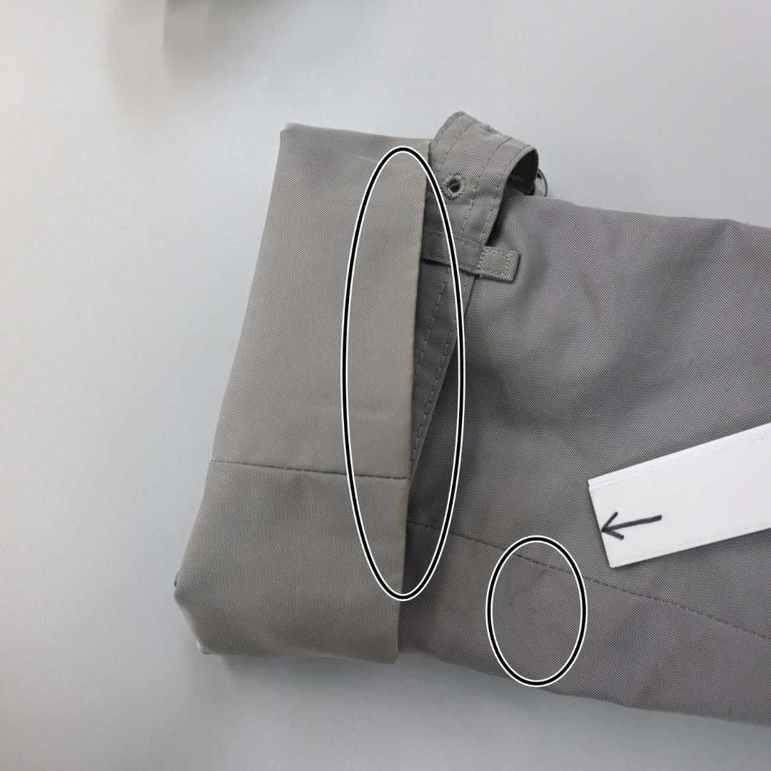 48093★年 バーバリーロンドン トレンチコート ナイロン グレー*