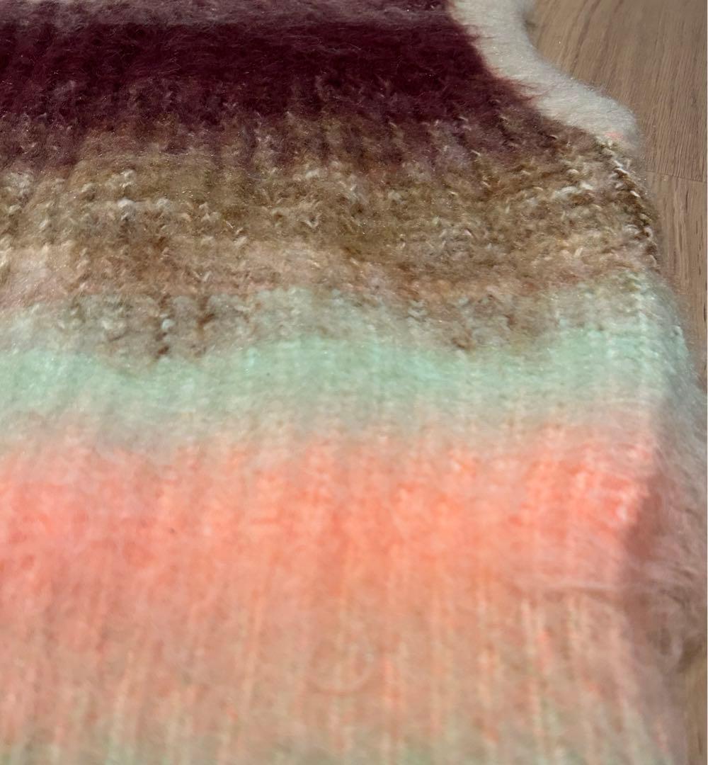 トップス PERVERZE Gradient Stripe Vest Pink