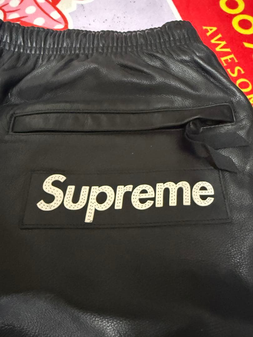 希少　Supreme/Nike Leather Warm Up Pant