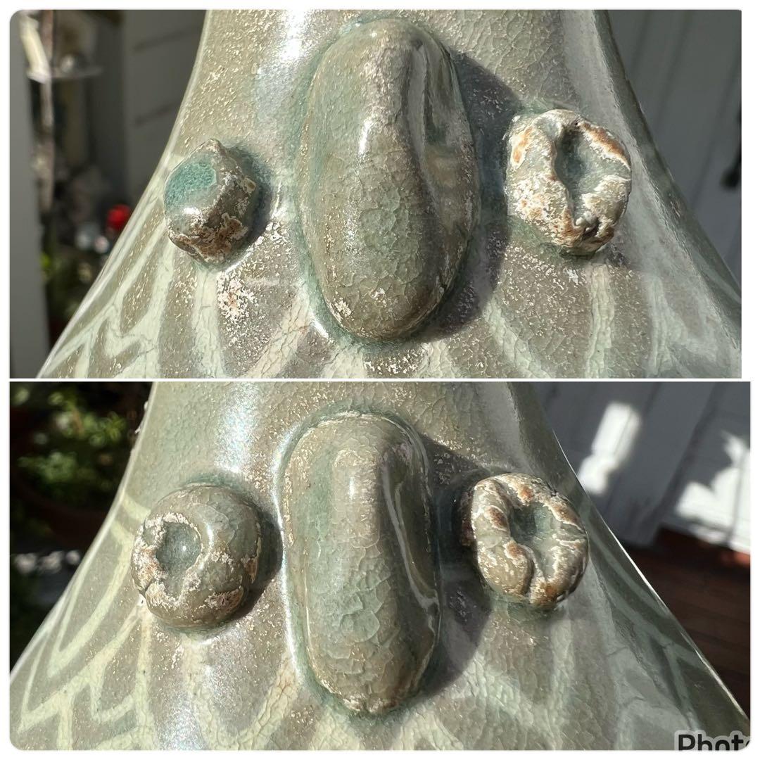 高麗青磁 李朝 韓国 朝鮮 骨董 古美術 壺 瓶