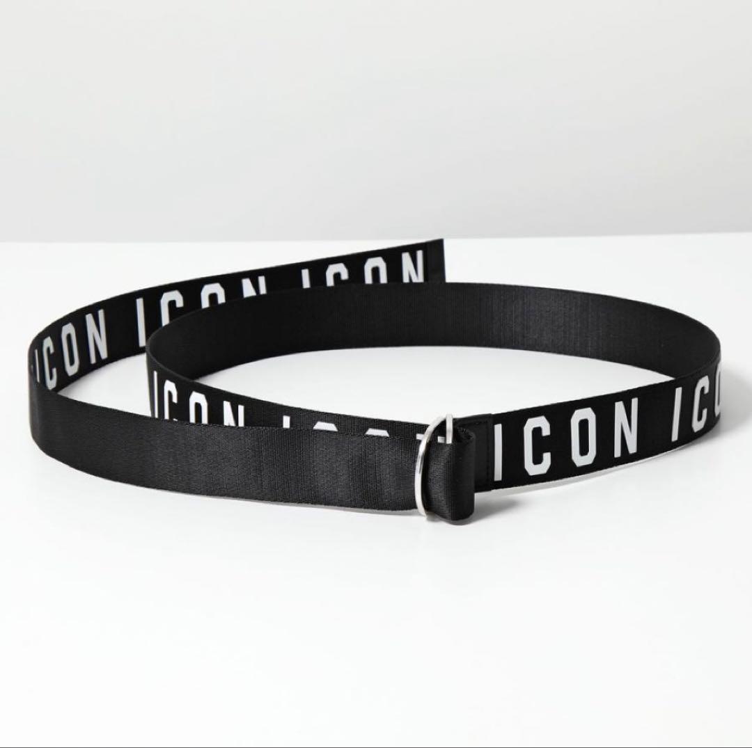 新品未使用‼️ DSQUARED2 ICONロゴ ベルト ブラック
