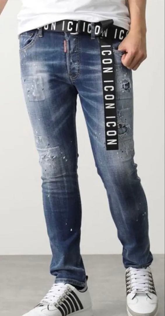 新品未使用‼️ DSQUARED2 ICONロゴ ベルト ブラック