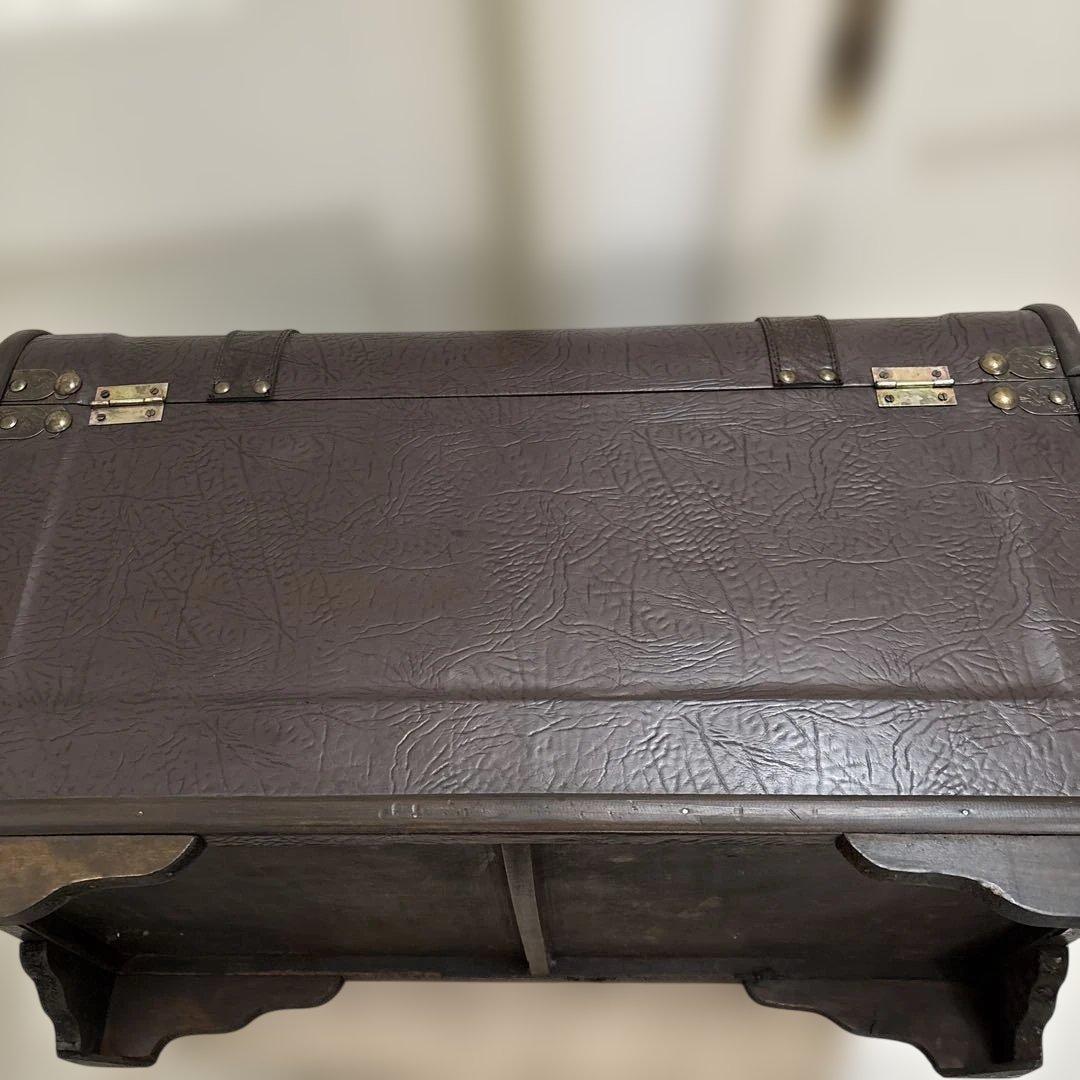 アンティーク調トランクボックス　収納箱　宝箱　海賊宝箱　木箱　ビンテージ