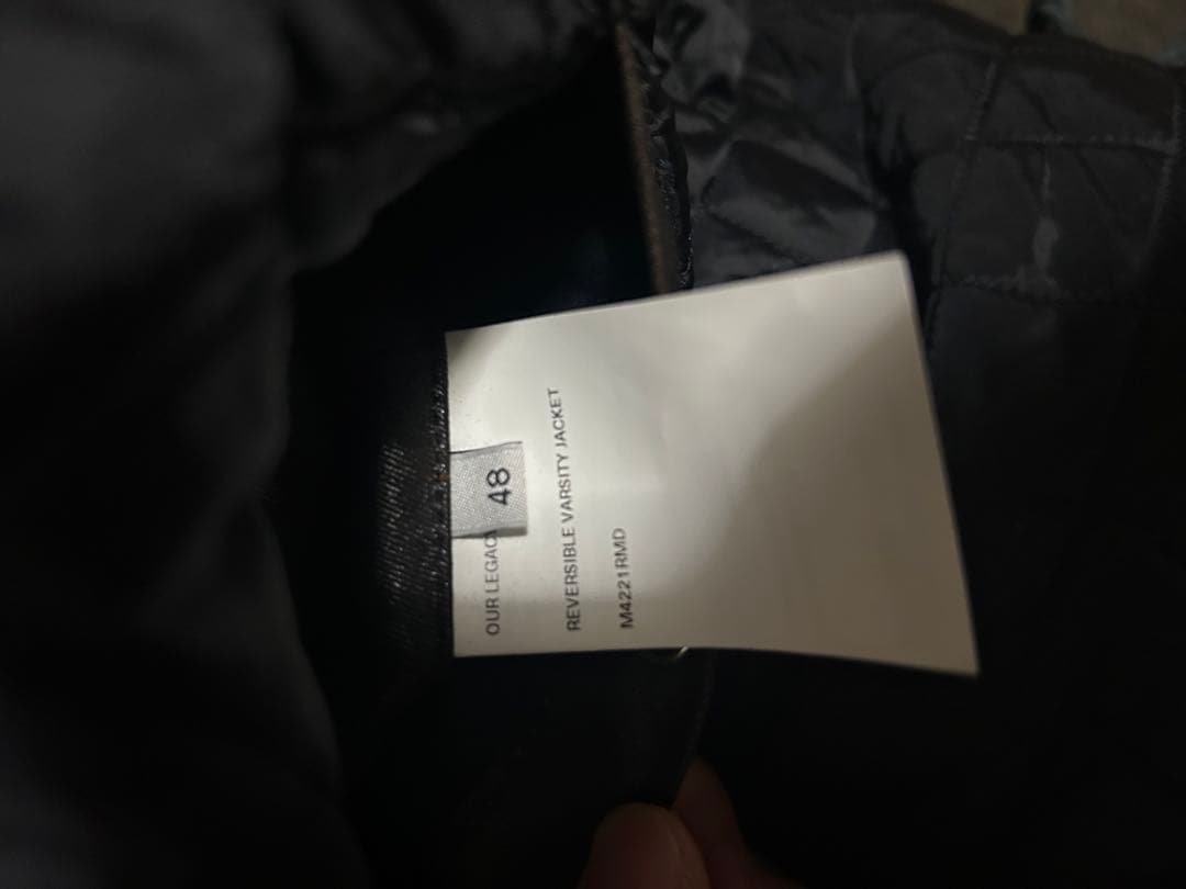 ジャケット・アウター OUR LEGACY REVERSIBLE VARSITY JACKET 48