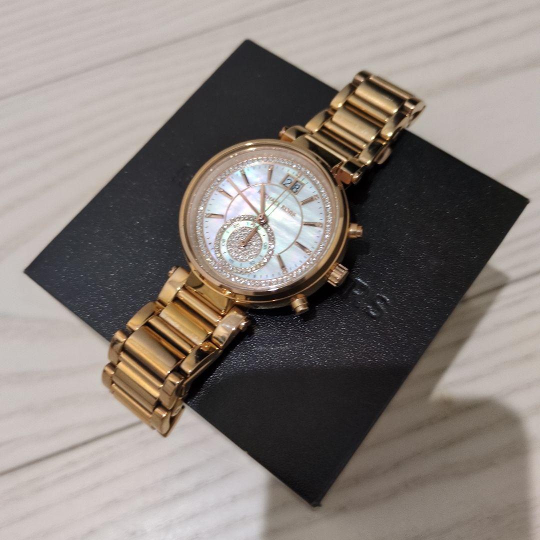 マイケルコースクロノグラフ クリスタル装飾ウォッチ（型番：MK6282）