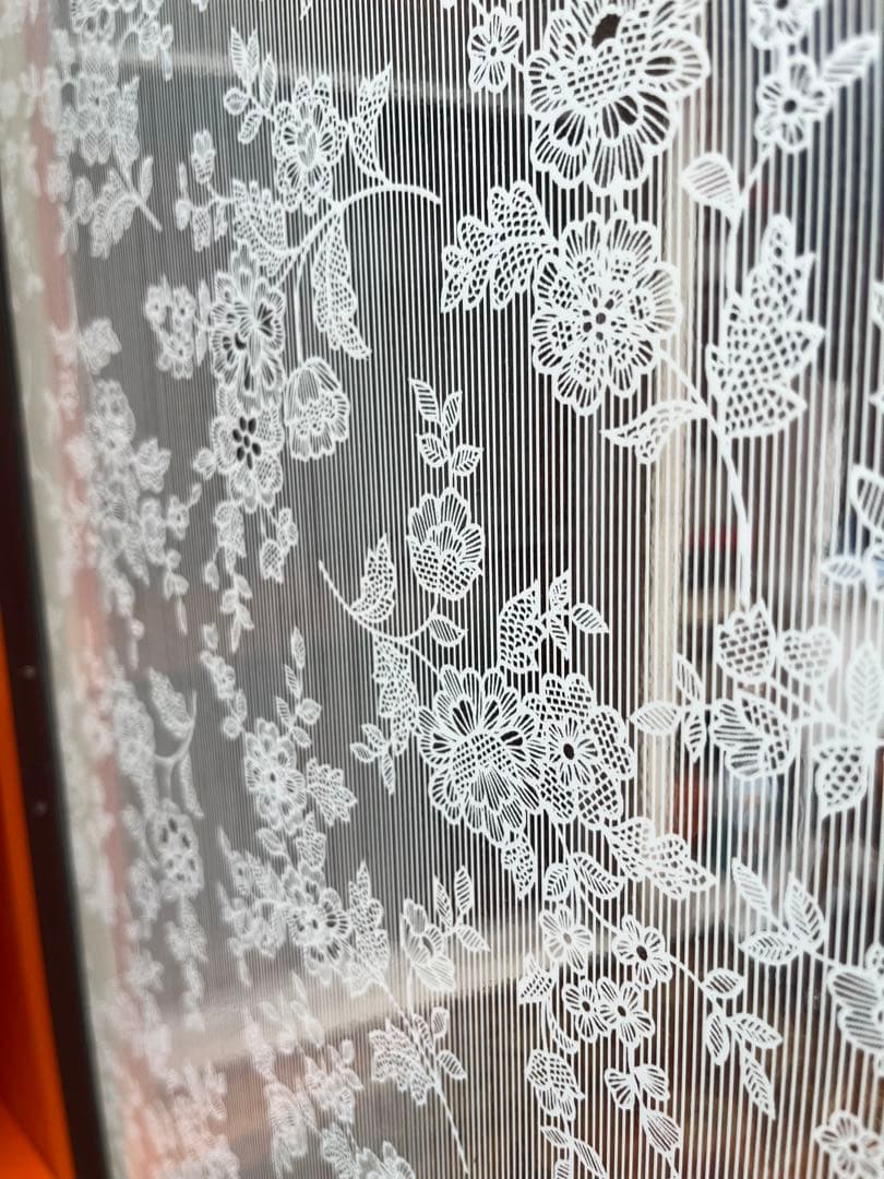 アーチ型 食器棚 オレンジ 昭和レトロ レトロポップ インテリア 当時物