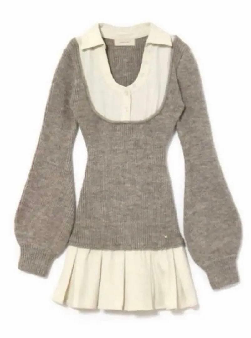 【最終値下げ】andmary Demi layered mini dress