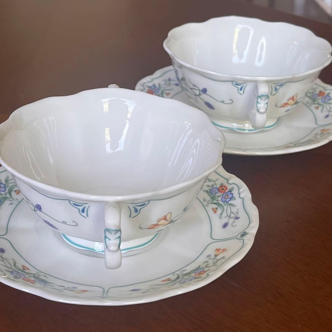 【レア美品】英国製　ロイヤルアルバート★ハムリン★スープC/S ペア