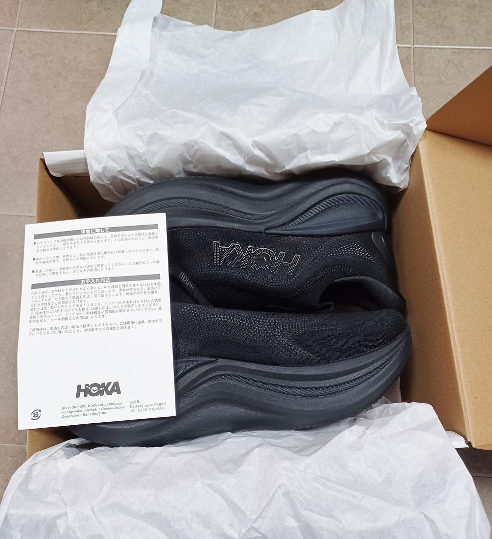 HOKA SKYWARD LACELESS ブラック【超美品】ホカ スカイワード
