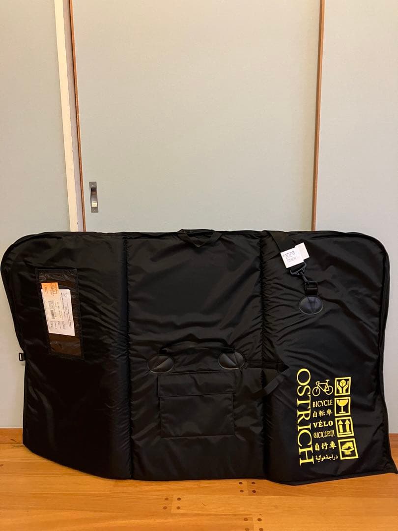 オーストリッチ製　トラベルバッグ 「OS-500 」ブラック