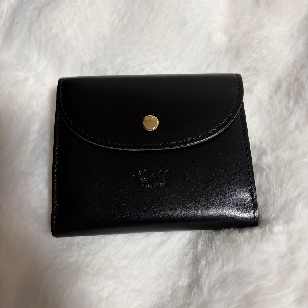 kaoyorinakami レザーウォレット　カオナカ　ブラック