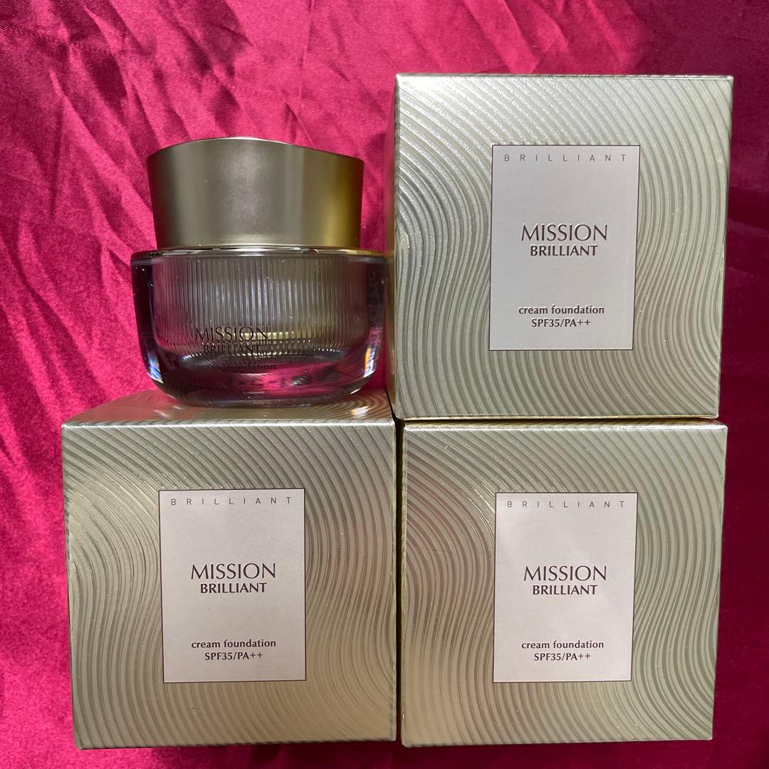 新品未使用　ミッションブリリアントDXクリームファンデーション03 3個セット