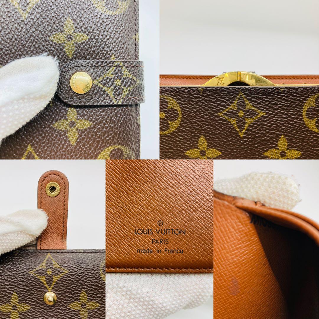 ルイヴィトン 二つ折り財布 ガマ口 モノグラム 財布 A882