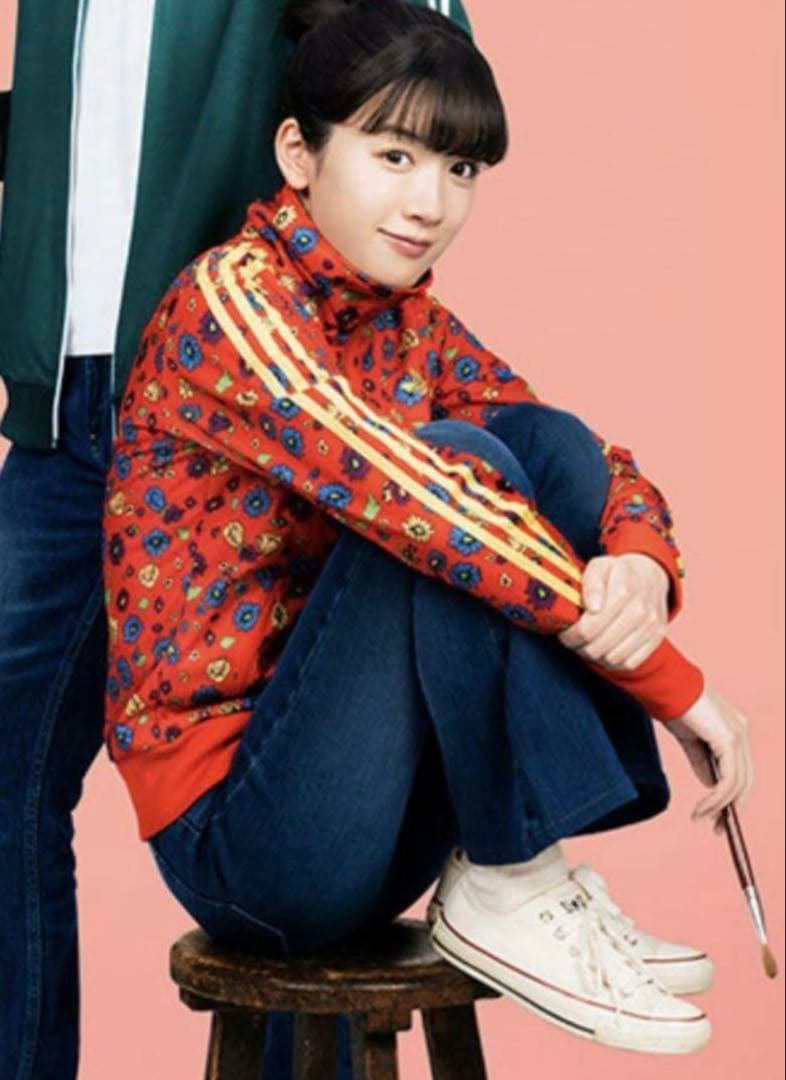 adidas ×RODEO CROWNS トラックジャケット　花柄 Mサイズ