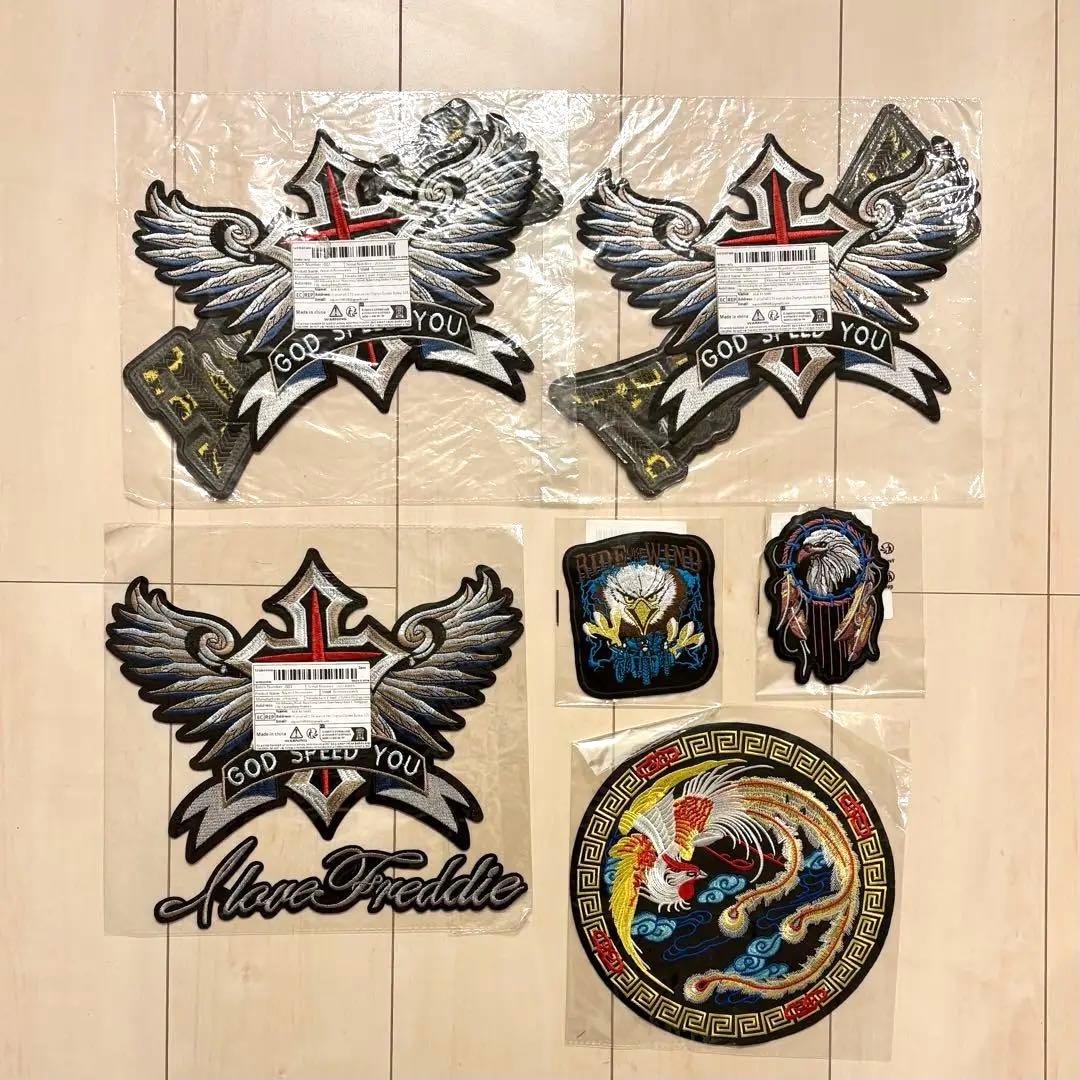 小型のヒートプレス機　ワッペン　刺繍パッチ　計36点セット