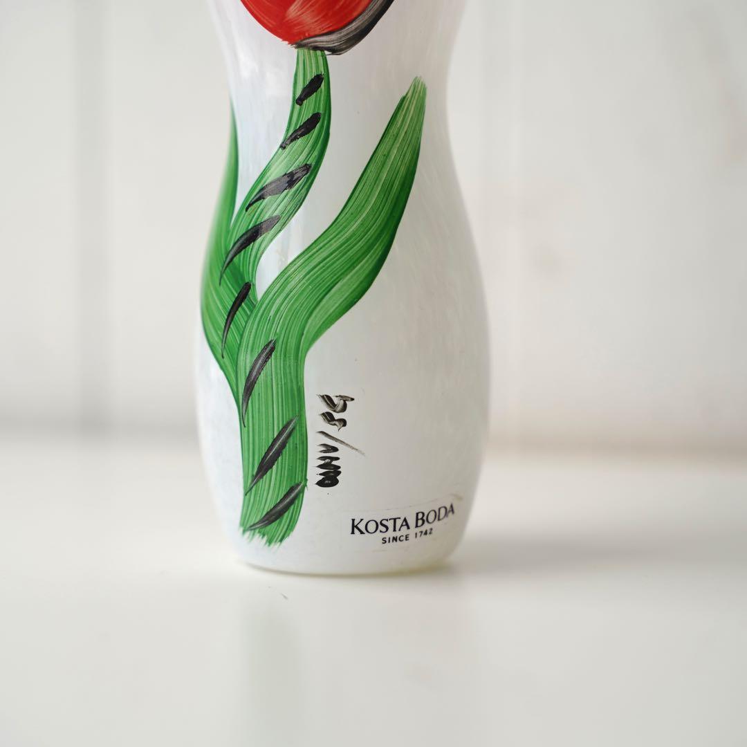 スウェーデン KOSTA BODA /コスタボダ \"TULIPA RED\"