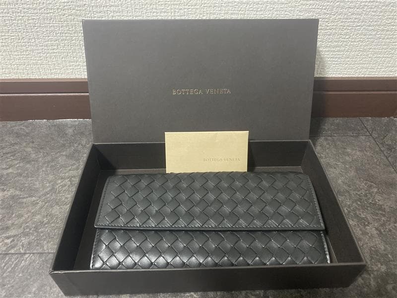 希少 BOTTEGA VENETA ボッテガ 長財布 イントレチャート