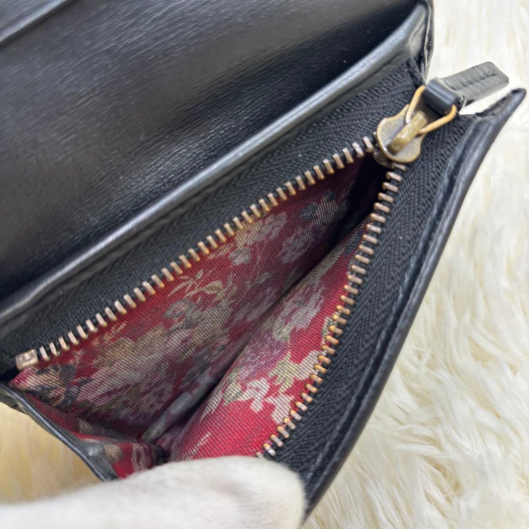 美品✨GUCCI 二つ折り財布 キルティング シェリーライン GGマーモント