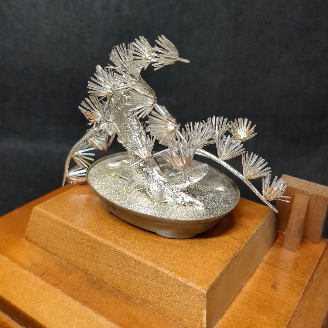【純銀製】盆栽 松　光則作　金工作家　名工大淵武則